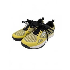 FitVille Amadeus Wide Extra Wide Tennis Court Sneakers Yellow Black Men 8.5W